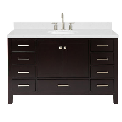  Meuble-lavabo simple 54,25 po avec comptoir