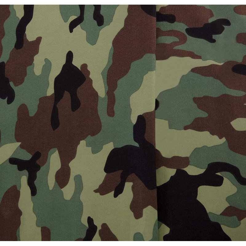 Microfiber Camouflage Sheet Set, Queen Sheet Set with 3 Additional Pieces, Blue/Gray