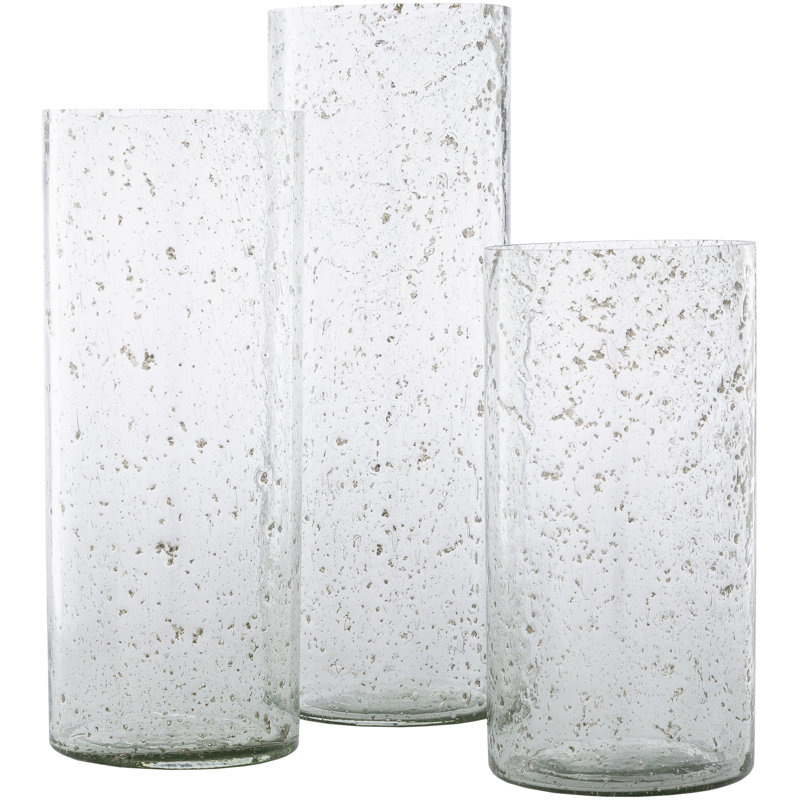 Ensemble de 3 vases de table en verre 3 pièces Waville, Transparent