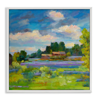  Art de giclée de paysage de campagne lavande par Alexi Fine
