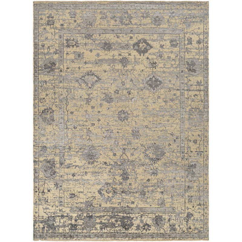 Notting Hill Handmade Wool Oriental Area Rug, Rectangle 9' x 12'