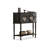 Black Solid wood Half-circle Console Table-2014126511