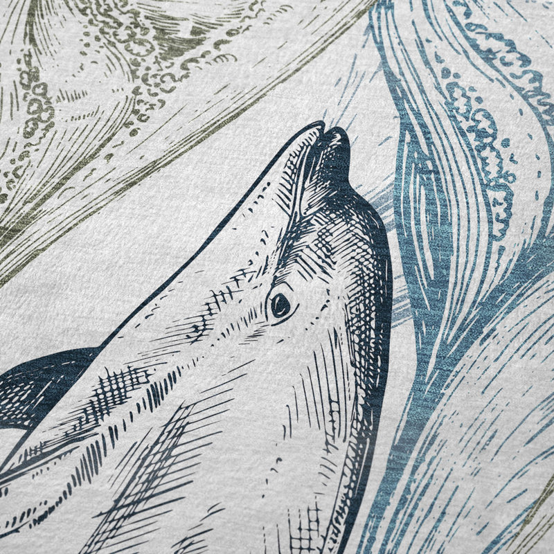 Addison Machine Washable Sherpa Dolphin Throw Blanket
