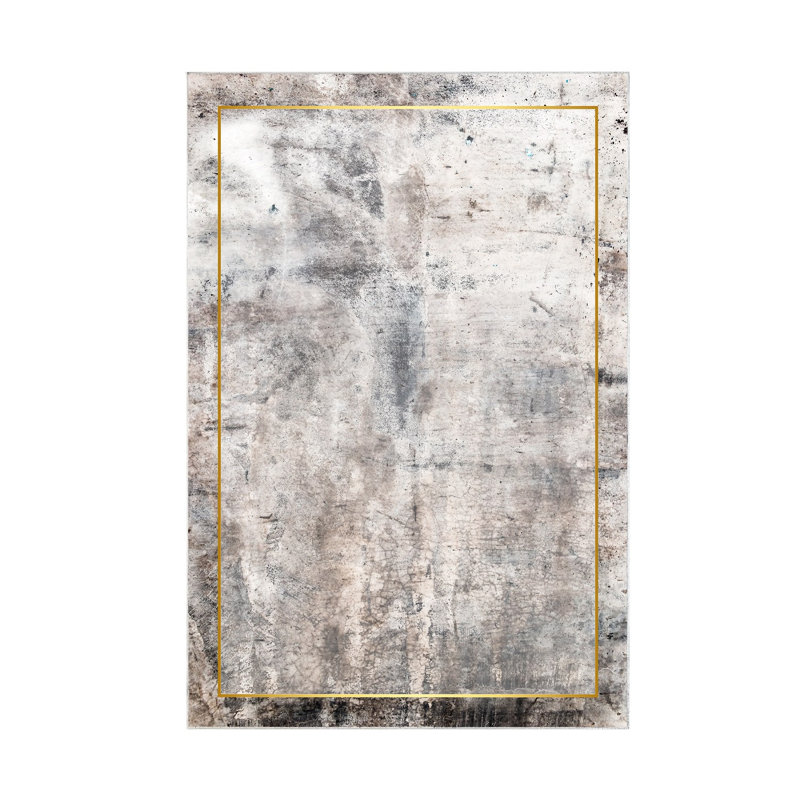 Non-Slip Area Rug, Grey, 31.5 x 78.7 inches | 100% Polyester, 0.3 in Pile Height | Machine Washable at 86°F, Digital Print | Perfect for Living Room & Bedroom, Soft Touch, Durable & Stylish Design