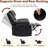 Manual Recliner Chair with Heating & Massage, 135° Adjustable with Storage for Living Room-2077849403