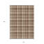 Tapis intérieur antidérapant lavable antidérapant 10 pi x 14 pi chocolat et ivoire 10 pi x 14 pi