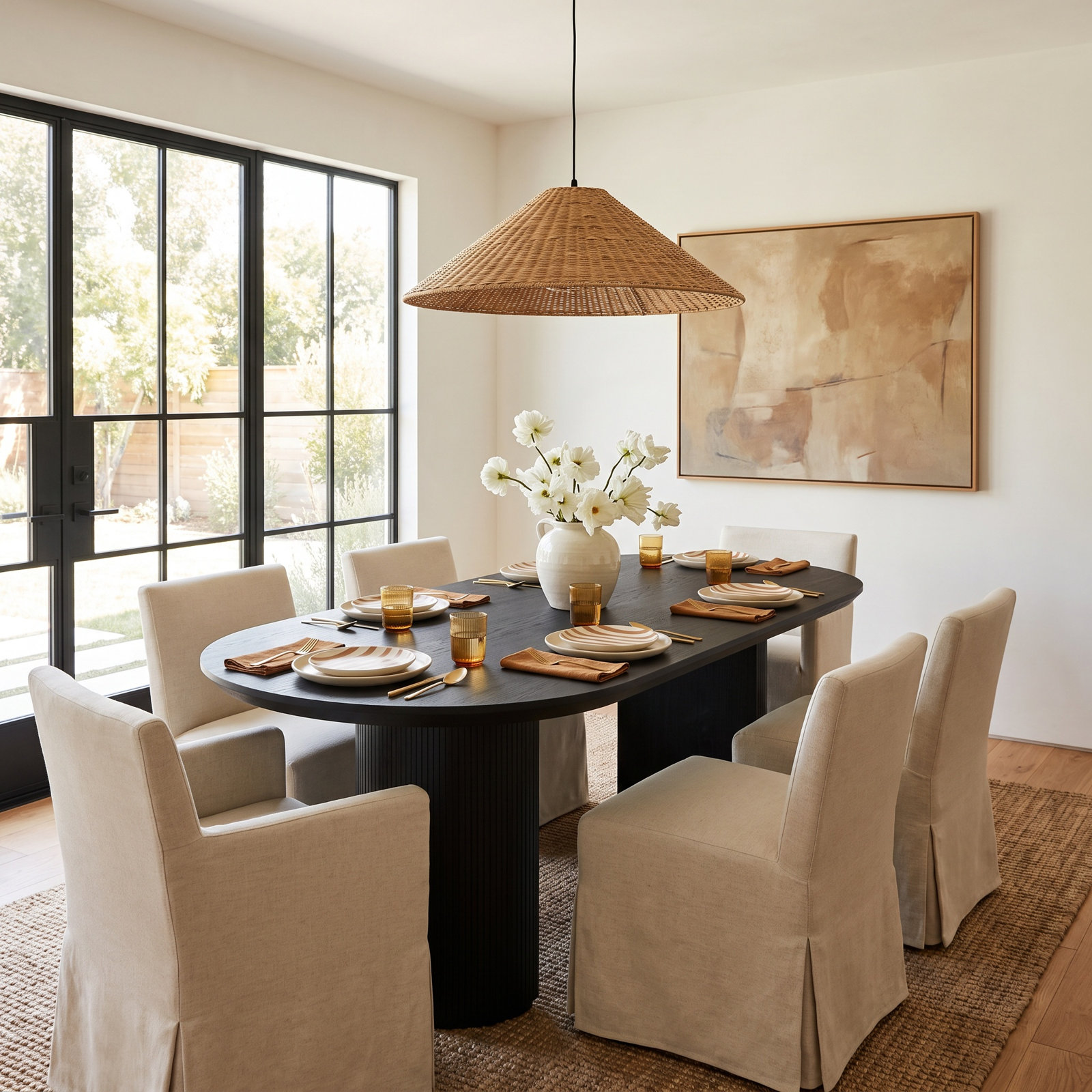 Abberton 78.7 " Dining Table, Black