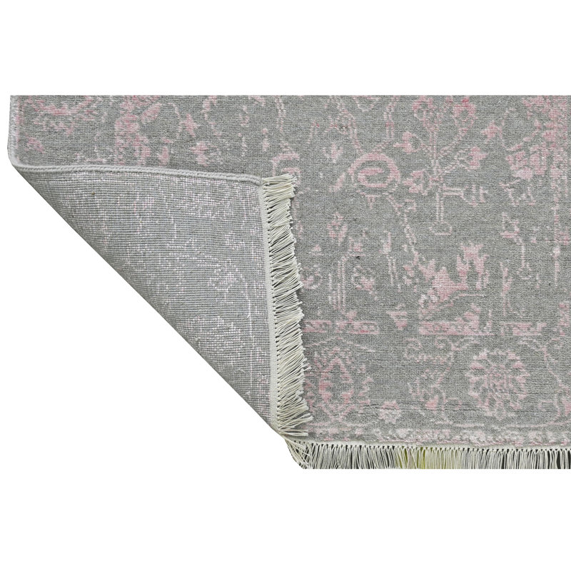 One-of-a-Kind Runner 2'6" x 10'1" Area Rug in Silver/Pink