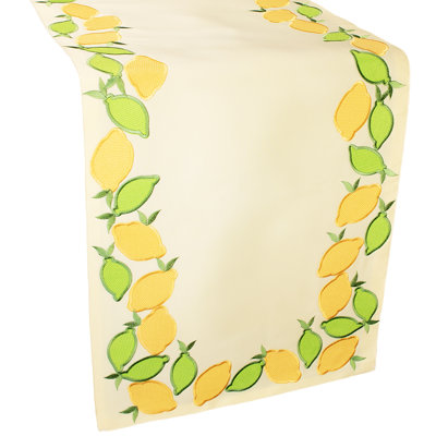 Cianny Lemon Lime Table Runner
