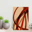 Crimson Curves Abstract Bold Contemporary Wall Art Print-134813559