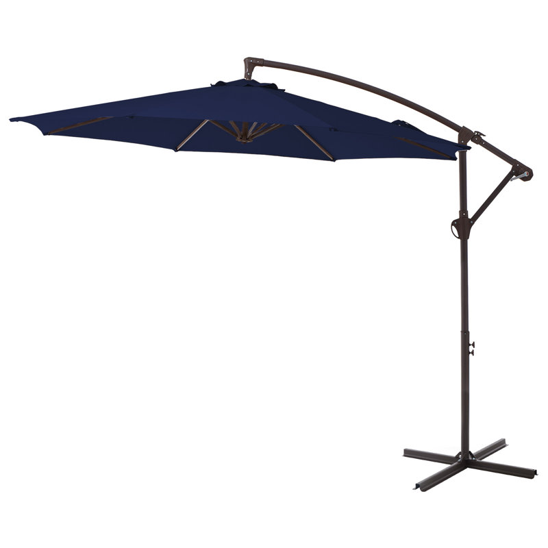 Parasol en porte-à-faux rond 120 po sans base lestée Caiaphas, Marine
