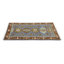 Tapis oriental bleu / rouge en laine noué à la main 2 pi 11 po x 4 pi 9 po