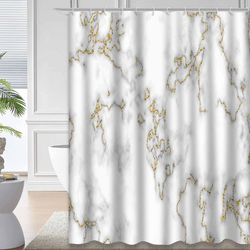 Rideau de douche Marble En Abstract, L 72 po x l 84 po
