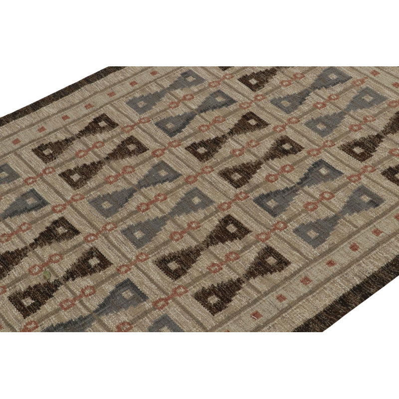 Scandinavian Wool Geometric Area Rug, Rectangle 12' x 16'