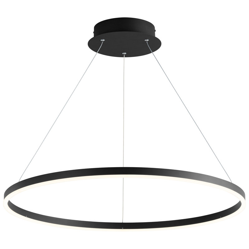 Amaru Dimmable Geometric Chandelier, 97.25" H x 31.5" W x 31.5" D, Black