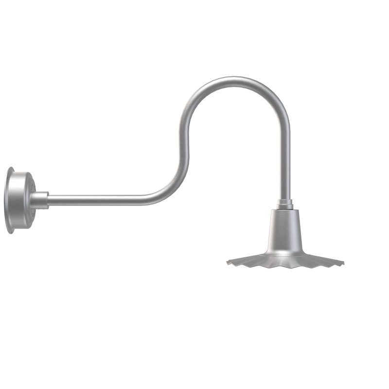 Luminaire de grange d’extérieur Iris, H 7,5 po x l 12 po x P 12 po