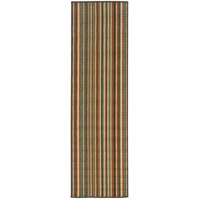 Brendel Striped Indoor / Outdoor Rug
