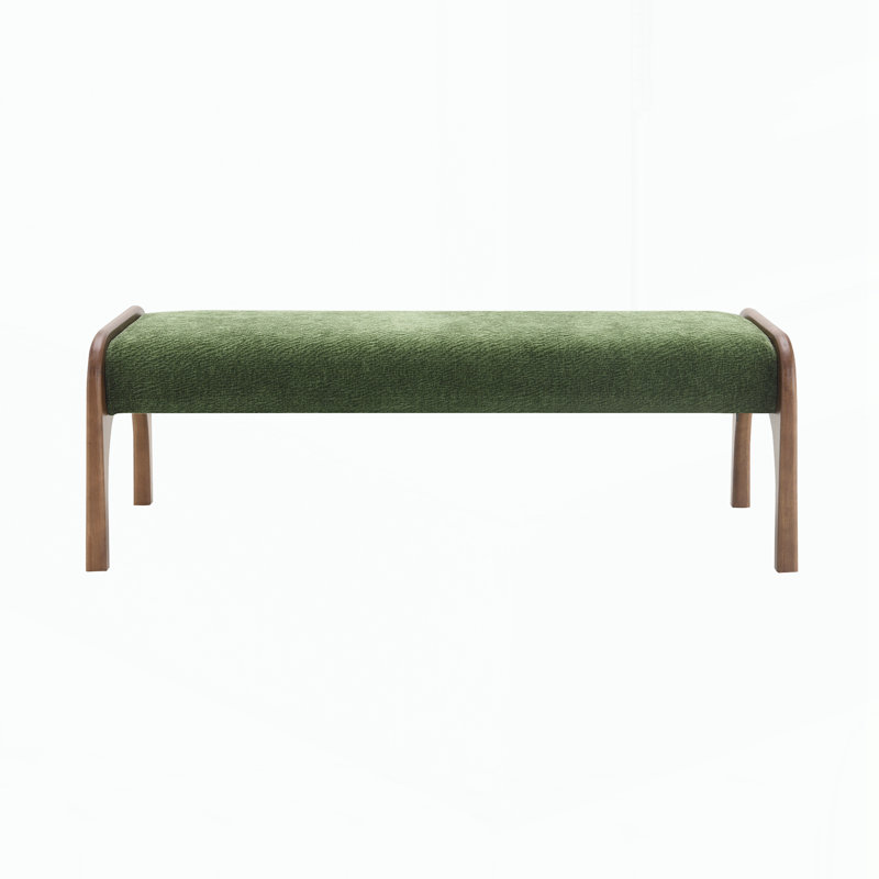 Banc long rembourré 50,25 po, Green, Vert
