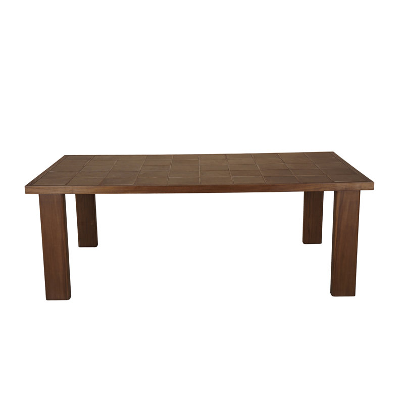 Marina Outdoor Dining Table Natural, Brown
