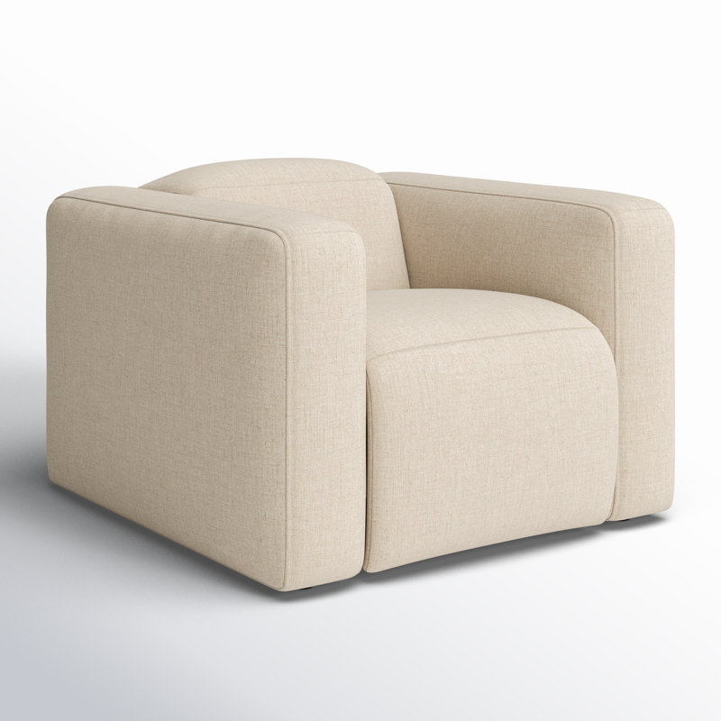 Amed Upholstered Power Recliner, Beige