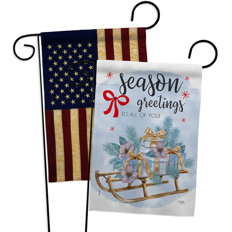 Double Sided 18.5'' H x 13'' W Polyester Garden Flag