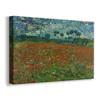 Champ avec coquelicots-Vincent van Gogh-Toile tendue avec châssis-1889