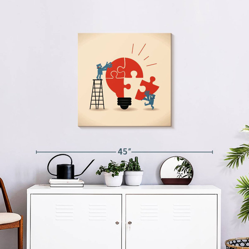 Keiri Building The Idea, 24" H x 24" W