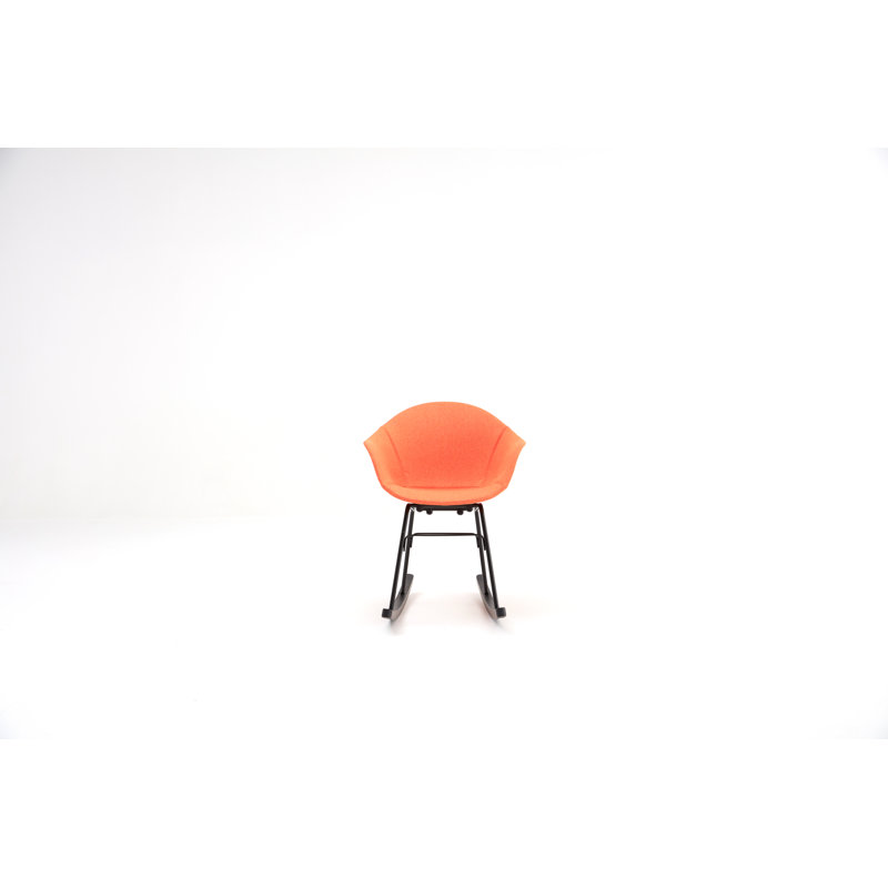 Chaise berçante TA UP, Noir, Rouge