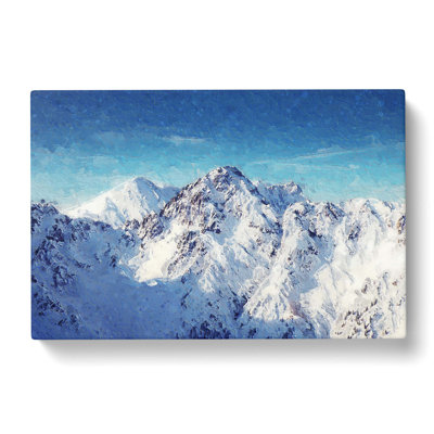 The Alps in Austria - Wrapped Canvas Painting Print