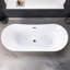 Baignoire de trempage autoportante en acrylique 71 po. X 32 po.-107102846-74567559