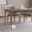 Table de salle à manger rectangulaire en bois manufacturé brun-2085088830