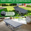 Lit de camp pliant avec matelas à 2 côtés de 3,3 pouces, lits de camping pliants 75 po x 28 po avec sac de transport, lit d'invité portable