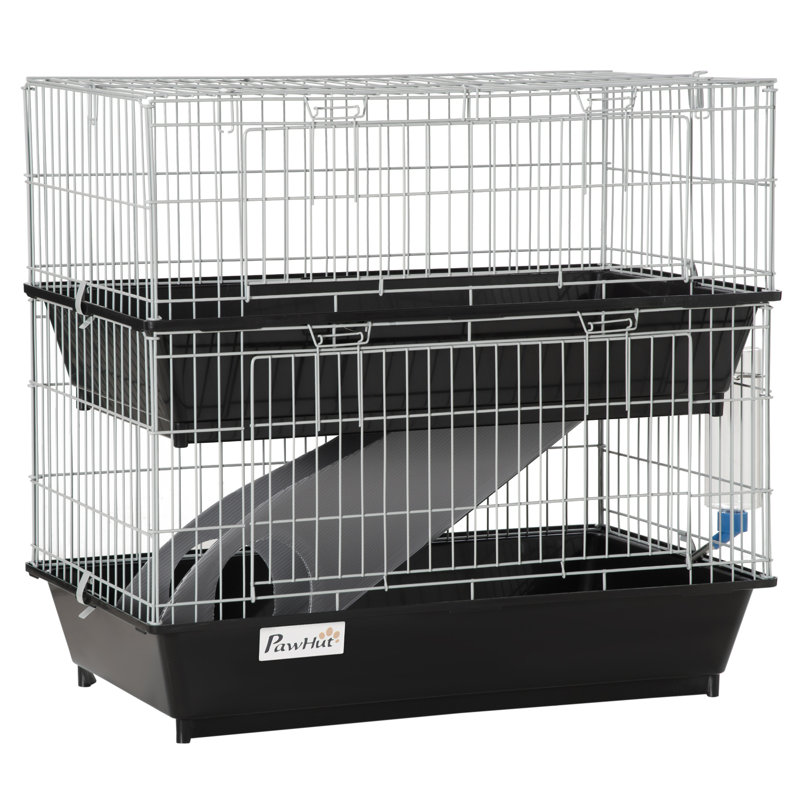 Cage à 2 étages pour souris ou furet - comprend un plat, une bouteille, une rampe et 2 portes