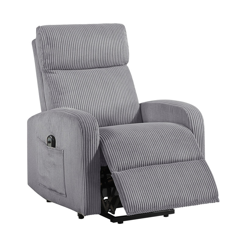 Fauteuil inclinable électrique contemporain, Gris foncé