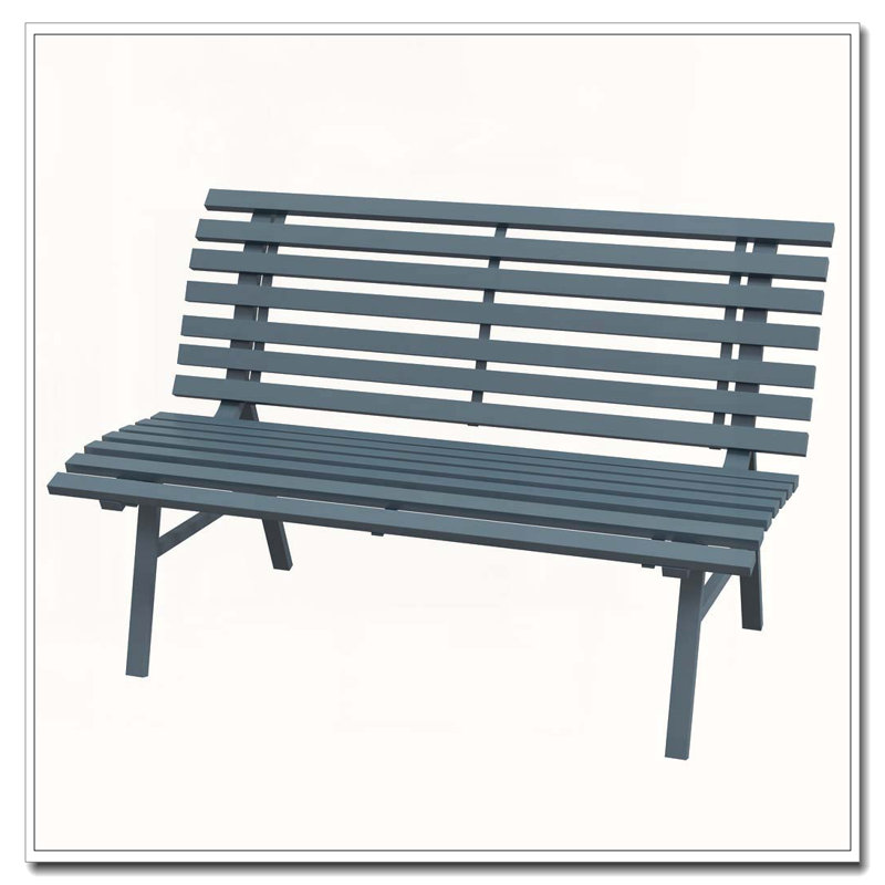 Banc de jardin, banc de patio extérieur, Bleu