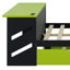 Lit de jour en bois avec couchette, bureau et port USB-118027145