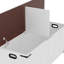 Coffre de rangement de style campagnard 47 po, banc de rangement avec 2 charnières de sécurité et panneau de séparation central-1523369564