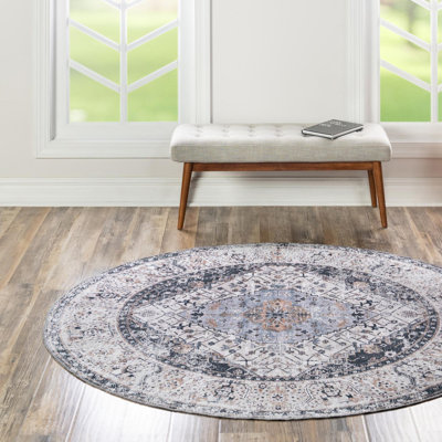 Oluremi Oriental Gray Area Rug