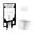 Calice Wall-Hung Toilet Bundle 0.8/1.6 GPF Dual Flush With Flush Plate-108927929