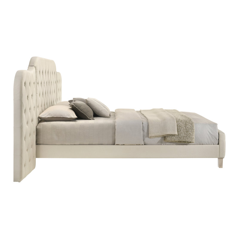 Lit, lin beige, Grand