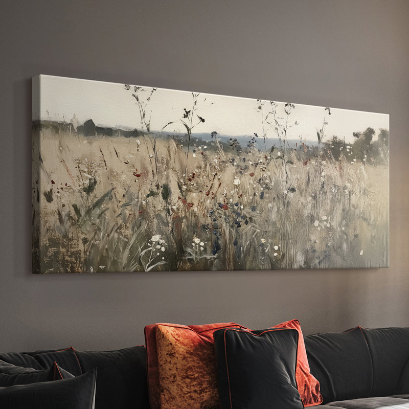 Série paysage - C XXVII - Toile tendue avec châssis - Prêt à accrocher, H 12 po x l 30 po