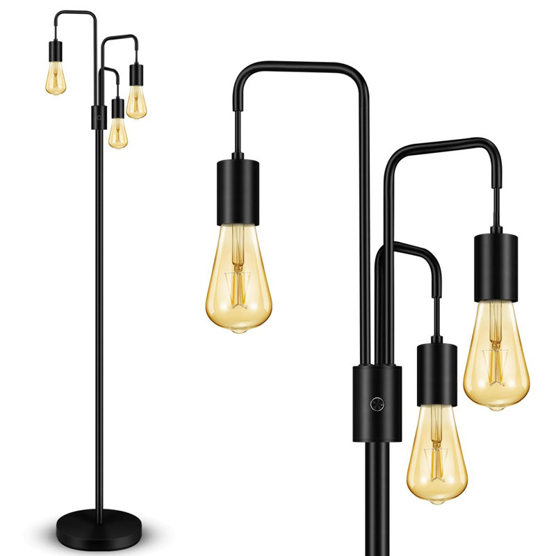Lampe sur pied industrielle