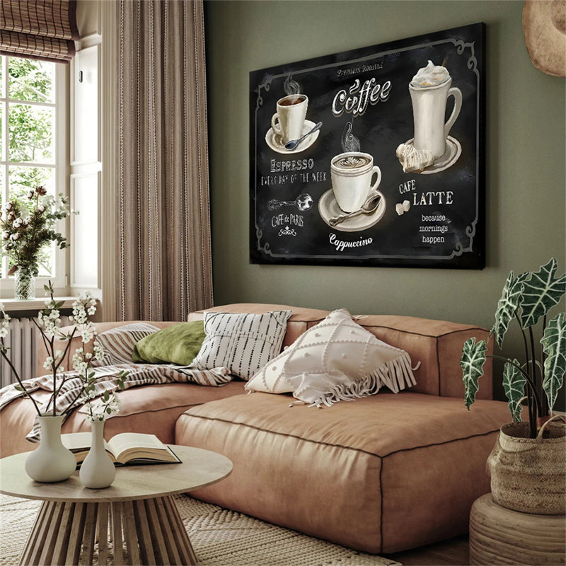 Tapis de cuisine anti-fatigue cappuccino latte moka, 20x30inch