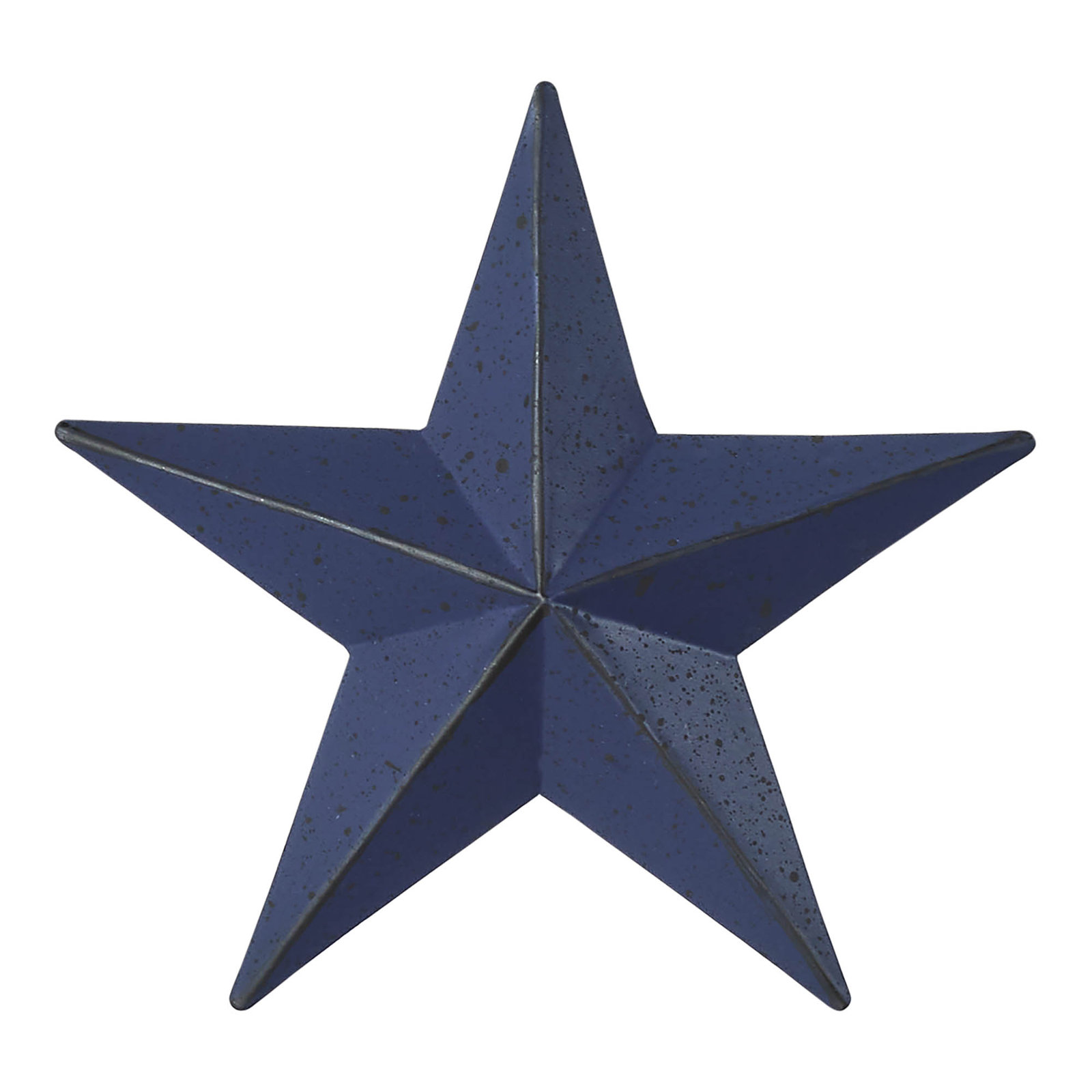  Festive Metal Star Wall Decor, 24" H x 24" W x 2.5" D, Navy