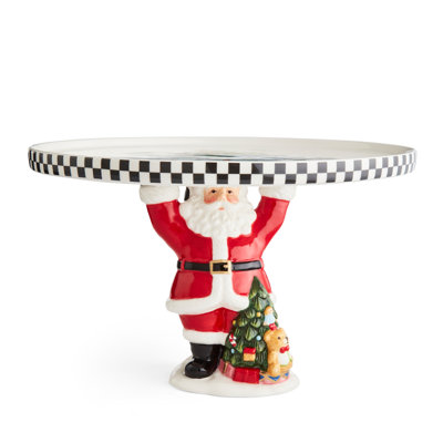 Spode Figural Cake Plate - BlackWhite