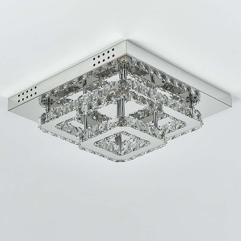 Zaina LED Flush Mount, 19cm H x 40cm W x 40cm D