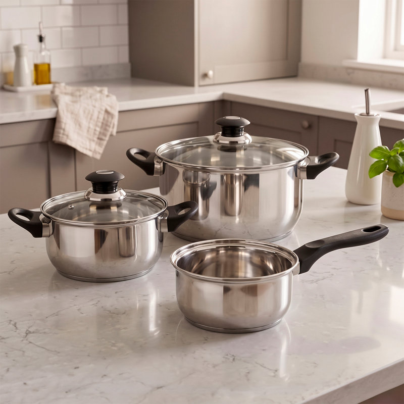 Batterie de cuisine en acier inoxydable 5 pièces Magefesa Family