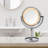 8.5" Lighted Tabletop Magnified Makeup Mirror, Plug In-93601622