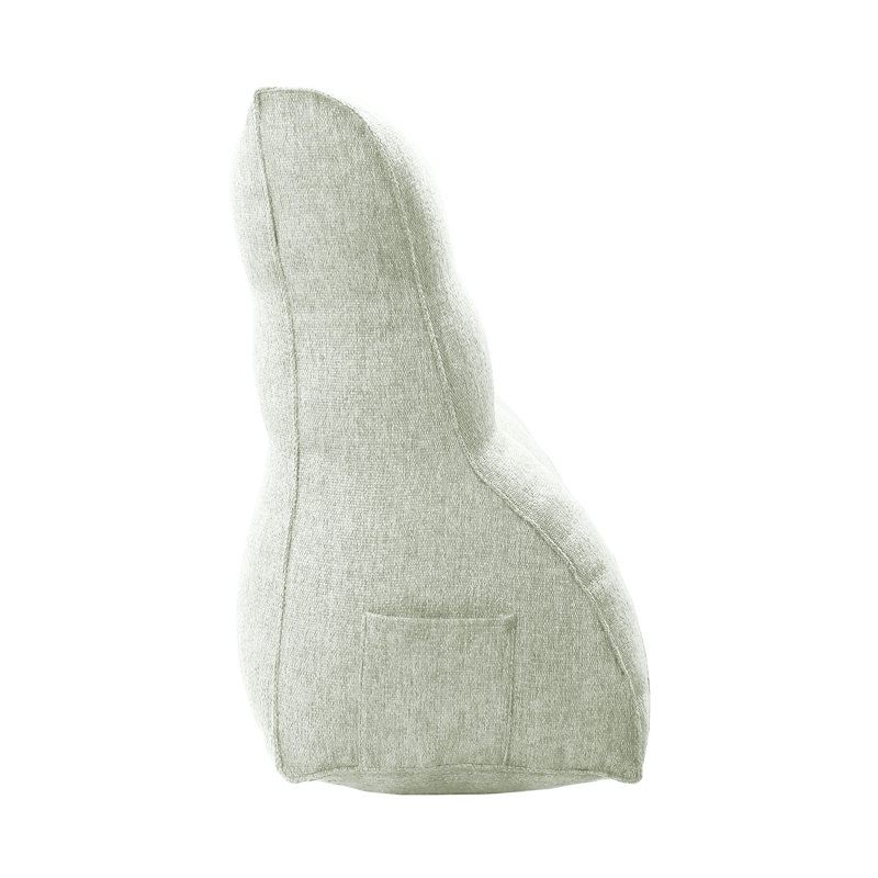 Coussin de lecture Linen Bed, 22 po x 59 po, Ivoire