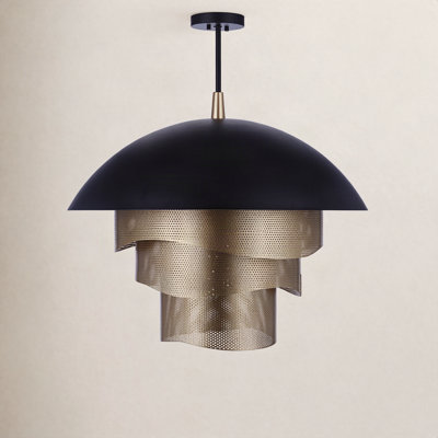 Luminaire suspendu géométrique 1 lumière DEL